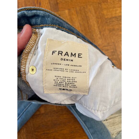FRAME Le Garçon distressed jeans size 29 - Picture 4 of 6